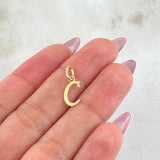 Dije Letra C 0.35gr / 1.8cm / Oro Amarillo 18K