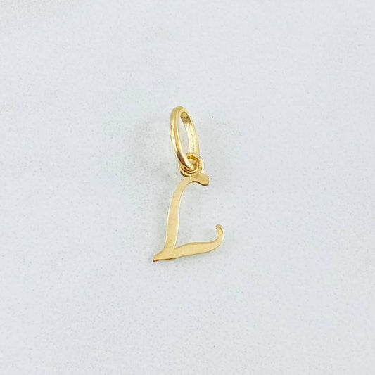 Dije Letra L 0.35gr / 1.6cm / Oro Amarillo 18K