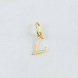 Dije Letra L 0.35gr / 1.6cm / Oro Amarillo 18K