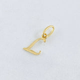 Dije Letra L 0.35gr / 1.6cm / Oro Amarillo 18K