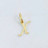 Dije Letra X 0.35gr / 1.6cm / Oro Amarillo 18K