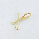 Dije Letra X 0.35gr / 1.6cm / Oro Amarillo 18K