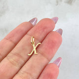 Dije Letra X 0.35gr / 1.6cm / Oro Amarillo 18K