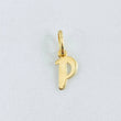 Dije Letra P Cursiva 0.45gr / 1.6cm / Oro Amarillo 18K