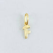 Dije Letra F Cursiva 0.4gr / 1.6cm / Oro Amarillo 18K