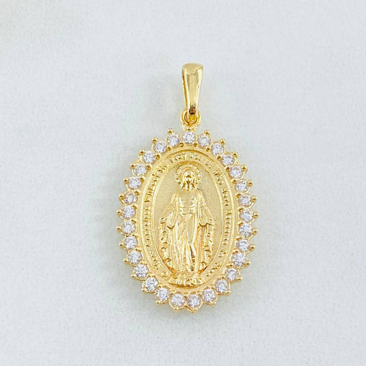 Dije Virgen Milagrosa 4.95gr / 3cm / Oro Amarillo 18K
