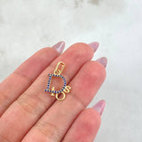 Dije Dios 1.15gr / 2.2cm / Oro Amarillo 18K