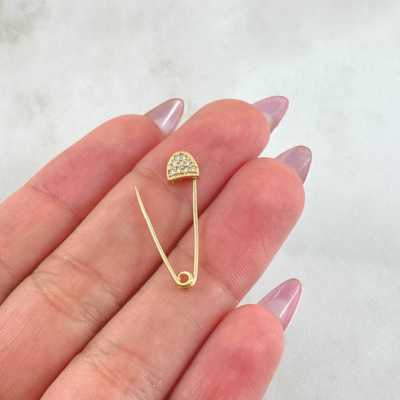 Dije Clip 0.9gr / 2.5cm / Oro Amarillo 18K