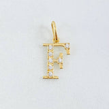 Dije Letra F 0.75gr / 2cm / Oro Amarillo 18K