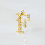 Dije Letra F 0.75gr / 2cm / Oro Amarillo 18K