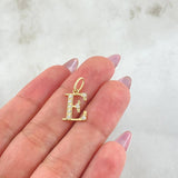 Dije Letra E 0.85gr / 2cm / Oro Amarillo 18K