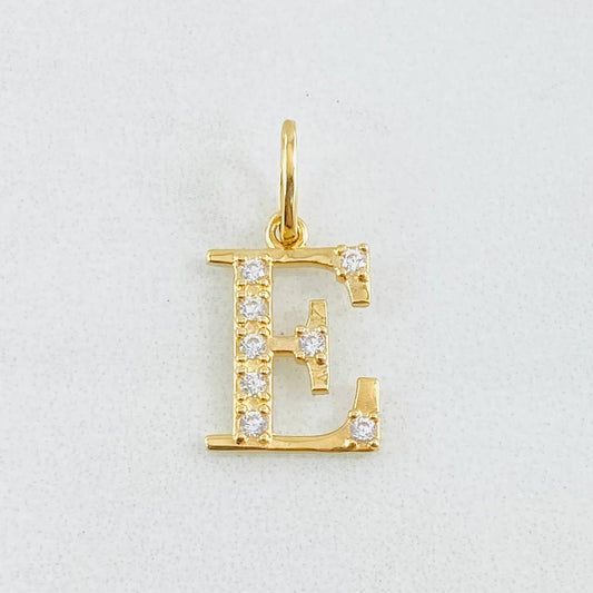 Dije Letra E 0.85gr / 2cm / Oro Amarillo 18K
