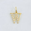 Dije Letra W 1gr / 2cm / Oro Amarillo 18K