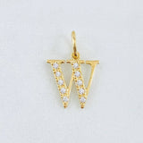Dije Letra W 1gr / 2cm / Oro Amarillo 18K