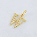 Dije Letra W 1gr / 2cm / Oro Amarillo 18K