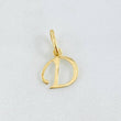 Dije Letra D 0.4gr / 1.7cm / Oro Amarillo 18K