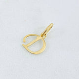 Dije Letra D 0.4gr / 1.7cm / Oro Amarillo 18K
