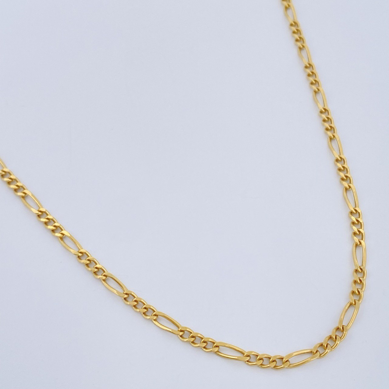 Cadena Figaro 3.45gr / 60cm / +1 Oro 18K $