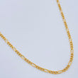 Cadena Figaro 3.45gr / 60cm / +1 Oro 18K $