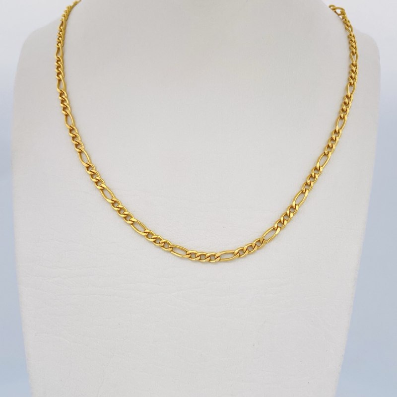 Cadena Figaro 6gr / 55cm / +1 Oro 18K $