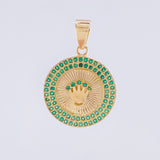 Dije Corona Circular 3.05gr / 2.8cm / Oro Amarillo 18K ©