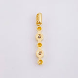 Dije Morse Binocular 1.85gr / 3cm / Oro Amarillo 18K