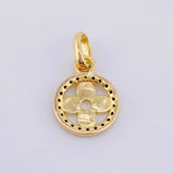Dije Aro Trebol 1.25gr / 2cm / Oro Amarillo 18K