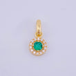 Dije Circular Tupido 0.85gr / 1.5cm / Oro Amarillo 18K ©