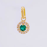 Dije Circular Tupido 0.85gr / 1.5cm / Oro Amarillo 18K ©