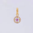 Dije Circular Tupido 0.9gr / 1.5cm / Oro Amarillo 18K
