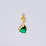 Dije Nota Sol Verde 1.3gr / 1.8cm / Oro Amarillo 18K ©