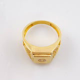 Anillo Medio Rombo Texturizado 6.75gr / T10 / Oro Amarillo 18K