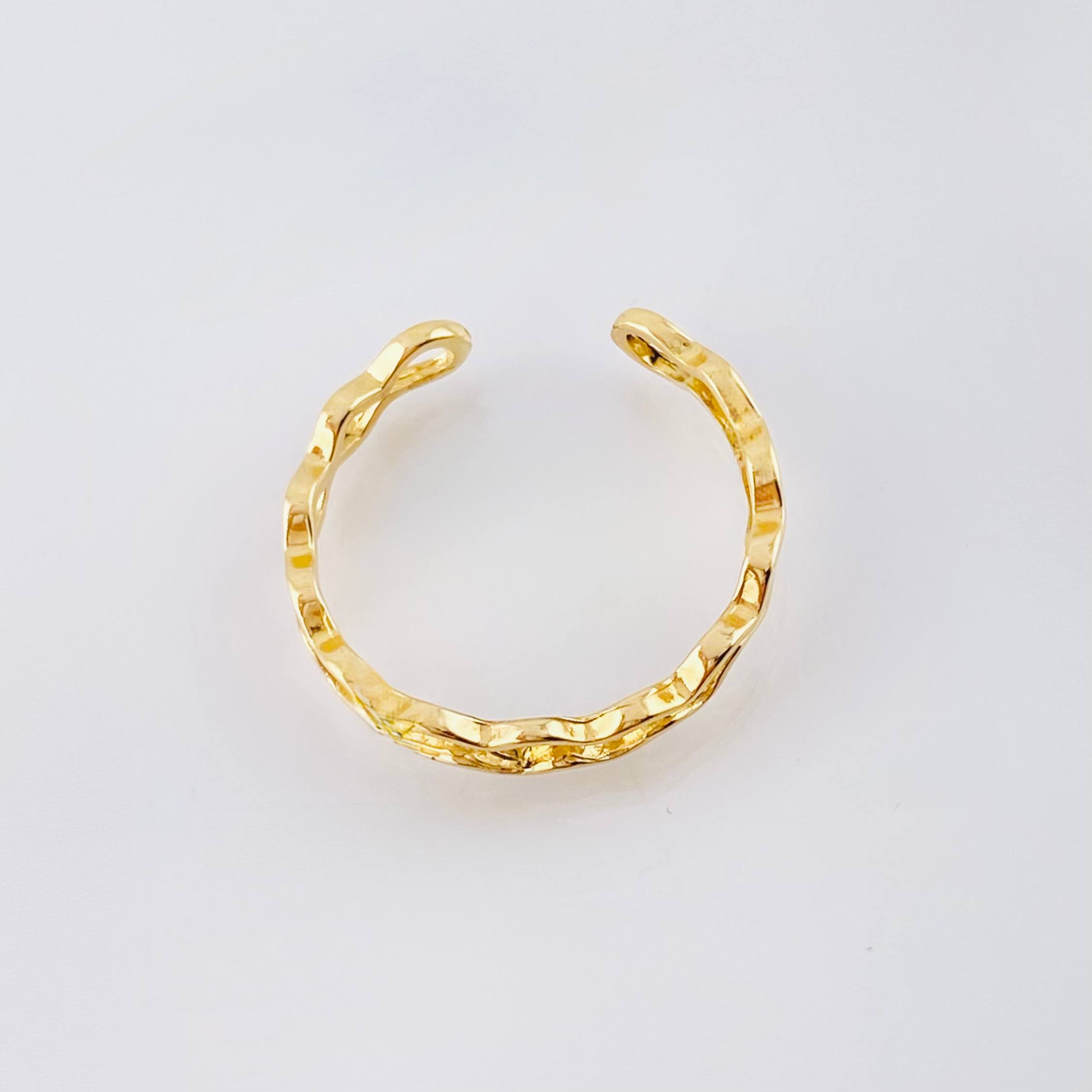 Anillo Zig Zag Perpendicular 1.45gr / T6 1/2 / Oro Amarillo 18K ©
