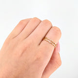 Anillo Zig Zag Perpendicular 1.45gr / T6 1/2 / Oro Amarillo 18K ©