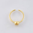 Anillo Medio Dedo Abrazo Media Bola 5mm 1.5gr / T3 1/2 / Oro Amarillo 18K