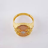 Anillo Escudo Vikingo 5.8gr / T10 1/2 / Tres Oros 18K