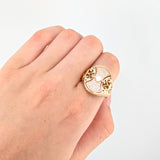Anillo Escudo Vikingo 5.8gr / T10 1/2 / Tres Oros 18K