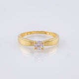 Anillo Solitario 1.95gr / T5 3/4 / Oro Amarillo 18K ©
