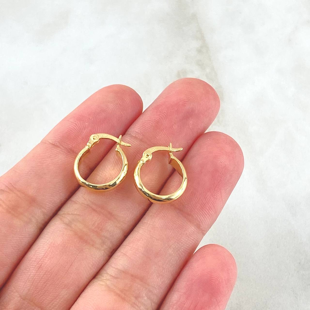 Candongas Nati 1.05gr / 1.2cm / Oro Amarillo 18K