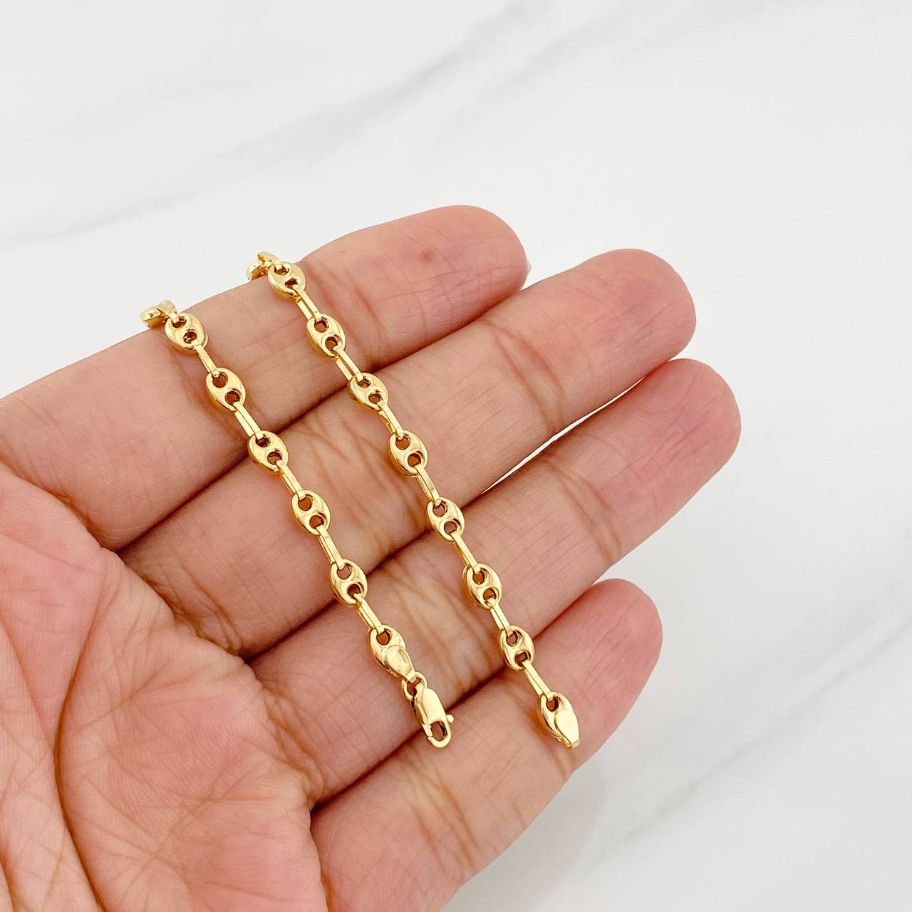 Tobillera GC 2.95g / 24.5cm / 3.8mm Oro Amarillo 18K