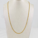 Cadena Panzer 8.4g / 60cm / 2.5mm Oro Amarillo 18K