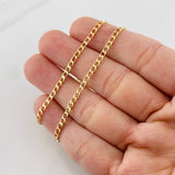 Cadena Panzer  8.25g / 60cm / 2.5mm Oro Amarillo 18K