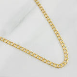 Cadena Panzer 8.4g / 60cm / 2.5mm Oro Amarillo 18K