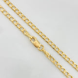 Cadena Panzer 8.45g / 60cm / 2.5mm Oro Amarillo 18K