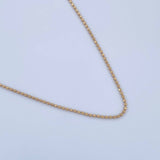 Cadena Militar 2.5gr / 60.4cm / 1mm Diamantada Oro Amarillo +3 18K $