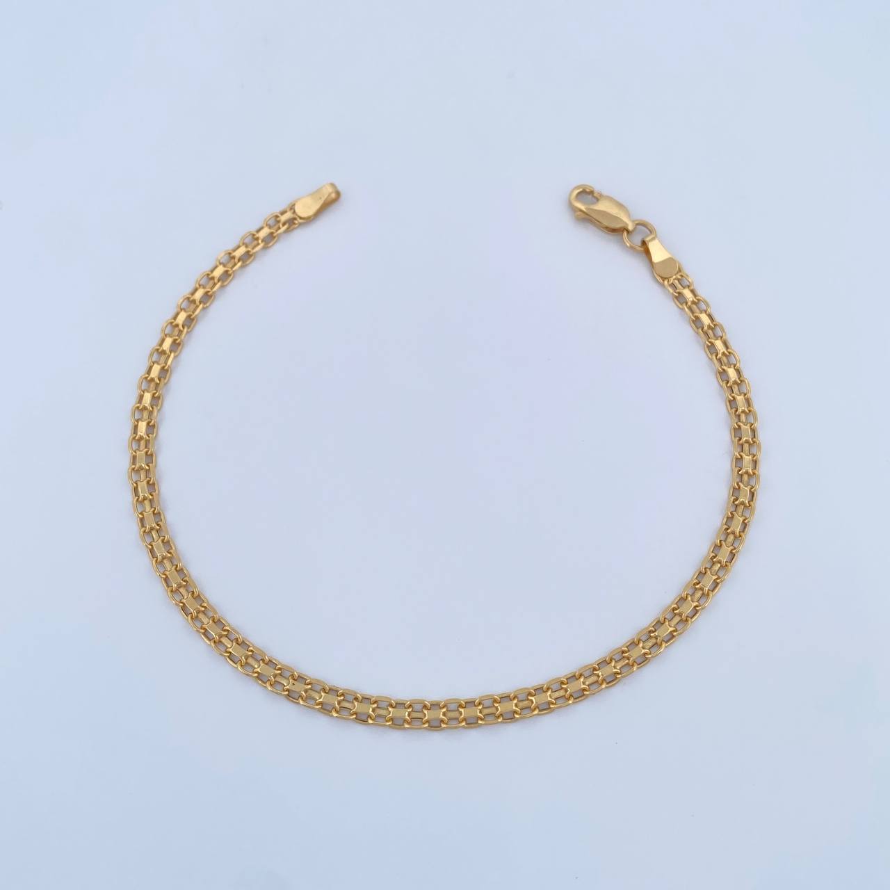 Pulso Chino 2.5gr / 20cm / 3.3mm Oro Amarillo +1 18K $