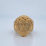 Anillo Rostro Cristo 11.6gr / T10 1/2 / Oro 18K $