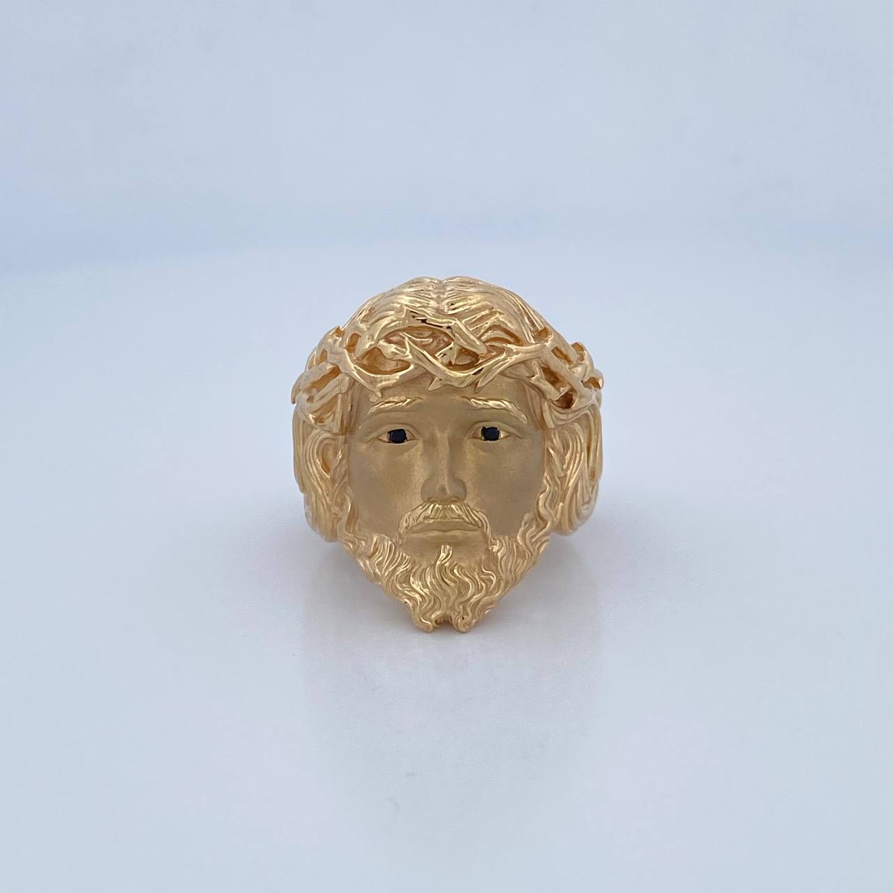 Anillo Rostro de Cristo 11.8gr / T9 3/4 / Oro 18K $