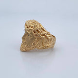Anillo Rostro de Cristo 11.8gr / T9 3/4 / Oro 18K $