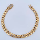 Pulso Cubano 10gr / 20.5cm / Oro 18K &